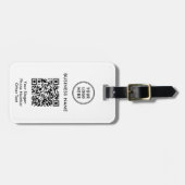 QR-Code für Unternehmen Gepäckanhänger (Vorderseite horizontal)