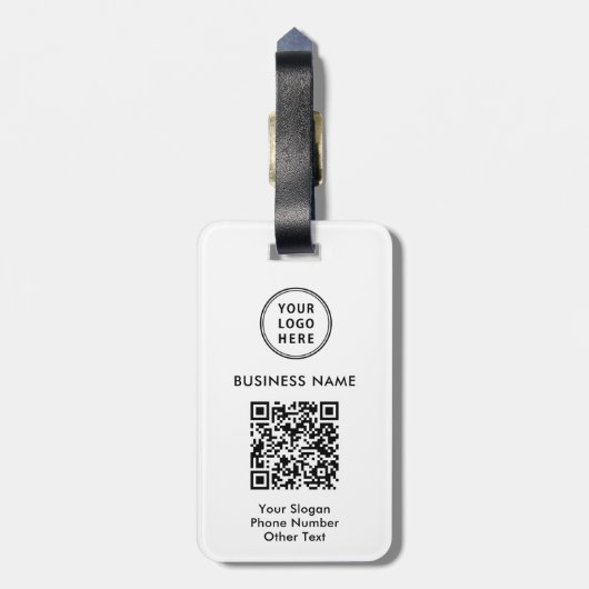 QR-Code für Unternehmen Gepäckanhänger (Rückseite vertikal)