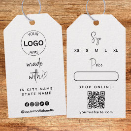 Qr-Code für Unternehmen Hang Tags Preis Swing Geschenkanhänger