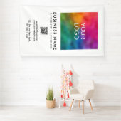 QR-Code für Unternehmen hinzufügen Vertikal große Banner (Insitu)