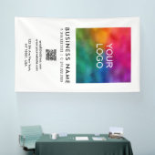QR-Code für Unternehmen hinzufügen Vertikal große Banner (Messe)