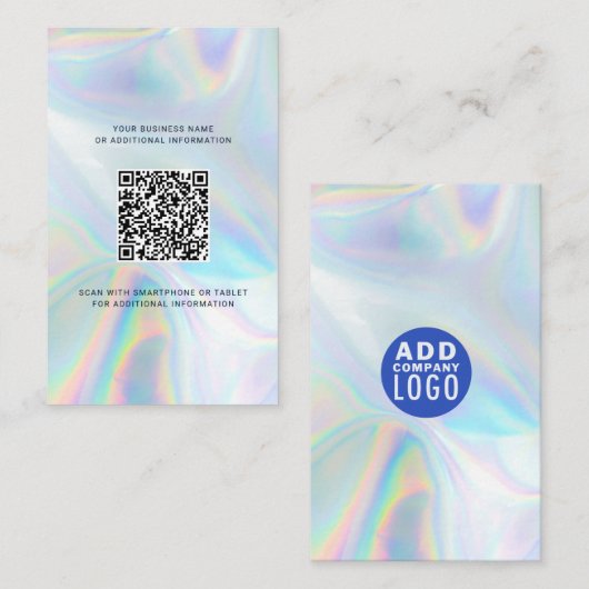 QR-Code für Unternehmen hinzufügen Visitenkarte (Vorne/Hinten)