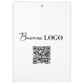QR-Code für Unternehmen Klemmbrett (Rückseite)