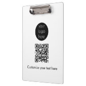 QR-Code für Unternehmen Klemmbrett (Links)