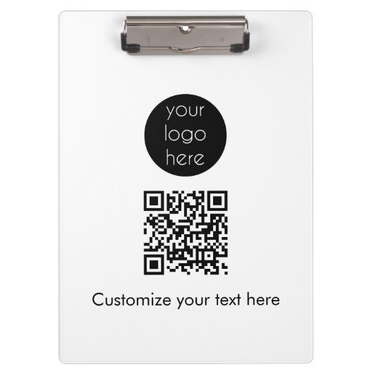 QR-Code für Unternehmen Klemmbrett (Vorderseite)