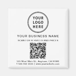 QR-Code für Unternehmen Magnet