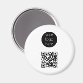 QR-Code für Unternehmen Magnet (Vorderseite/Rückseite)