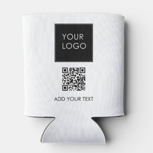 QR-Code für Unternehmen mit benutzerdefiniertem Lo Dosenkühler (Rückseite)