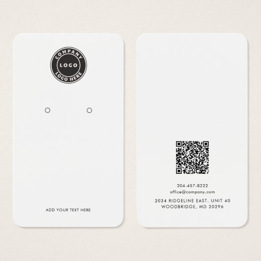 QR-Code für Unternehmen mit benutzerdefinierter Gr (Vorne & Hinten)