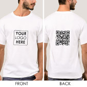 QR-Code für Unternehmen Moderne Mitarbeiter-Workwe T-Shirt