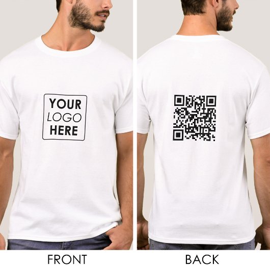 QR-Code für Unternehmen Moderne Mitarbeiter-Workwe T-Shirt