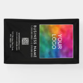 QR-Code für Unternehmen Moderne Vorlage Vertikal Banner (Horizontal)