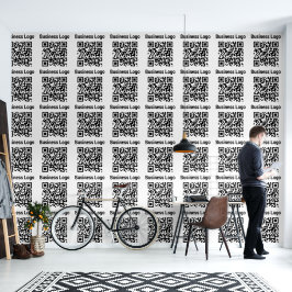 QR-Code für Unternehmen Modernes Minimales Büro Tapete