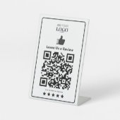 QR-Code für Unternehmen Modernes Minimalistisches Sockelschild (Vorderseite)