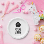 QR-Code für Unternehmen Pappteller (Party)
