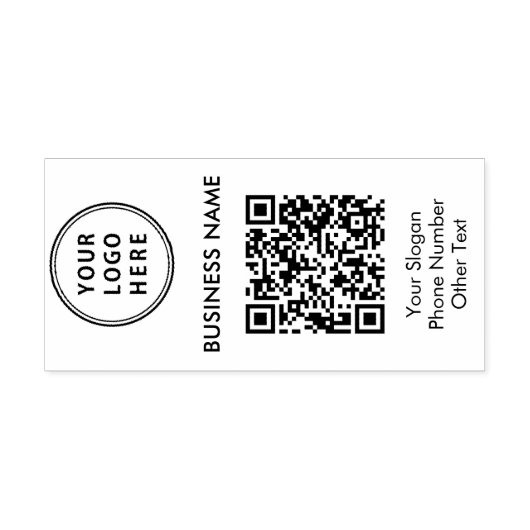 QR-Code für Unternehmen Permastempel (Design)