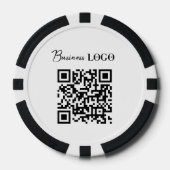 QR-Code für Unternehmen Pokerchips (Vorderseite)