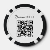 QR-Code für Unternehmen Pokerchips (Rückseite)