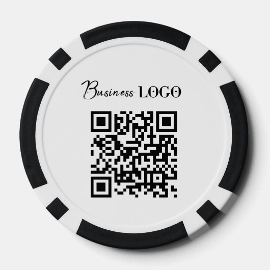 QR-Code für Unternehmen Pokerchips (Rückseite)