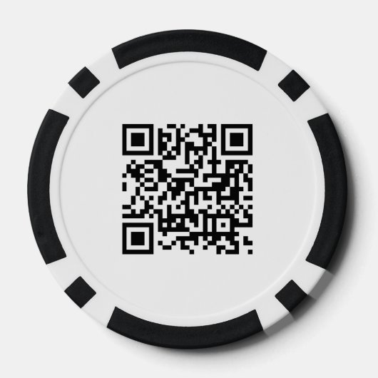 QR-Code für Unternehmen Pokerchips (Rückseite)