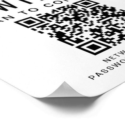 QR-Code für Unternehmen Poster (Ecke)