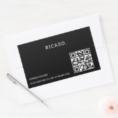 QR-Code für Unternehmen Rechteckiger Aufkleber (Umschlag)
