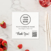 QR-Code für Unternehmen Serviette (Beispiel)