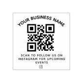 QR-Code für Unternehmen und benutzerdefinierter Te Gummistempel (Prägung)