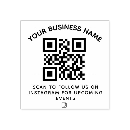 QR-Code für Unternehmen und benutzerdefinierter Te Gummistempel (Prägung)