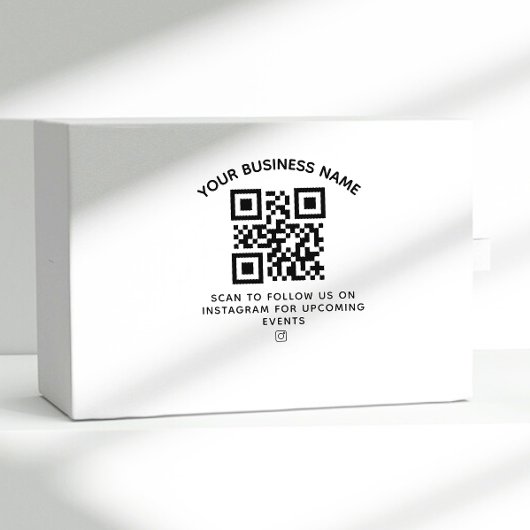 QR-Code für Unternehmen und benutzerdefinierter Te Gummistempel