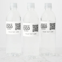 QR-Code für Unternehmen und Kundengeschenke für Te Wasserflaschenetikett