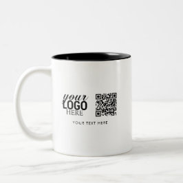 QR-Code für Unternehmen und Kundengeschenke für Te Zweifarbige Tasse