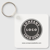 QR-Code für Unternehmen und Mitarbeiter des Untern Schlüsselanhänger (Vorderseite)