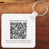 QR-Code für Unternehmen und Mitarbeiter des Untern Schlüsselanhänger (Rückseite)