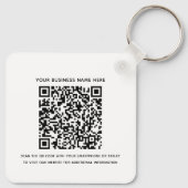 QR-Code für Unternehmen und Mitarbeiter des Untern Schlüsselanhänger (Rückseite)