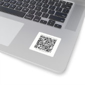 QR-Code für Unternehmen und Website des Unternehme Quadratischer Aufkleber