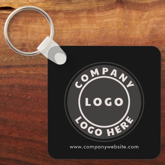 QR-Code für Unternehmen und Website des Unternehme Schlüsselanhänger (Vorderseite)