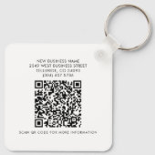 QR-Code für Unternehmen und Website des Unternehme Schlüsselanhänger (Rückseite)