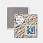 QR-Code für Unternehmen / Veranstaltungen Sandy Be Magnet (Vorderseite/Rückseite)