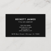 QR-Code für Unternehmen Visitenkarte (Rückseite)