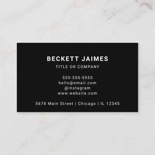 QR-Code für Unternehmen Visitenkarte (Rückseite)