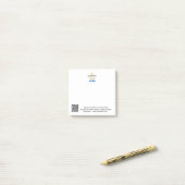 QR-Code für Unternehmen Website-Telefon Post-it Klebezettel (Auf Schreibtisch)