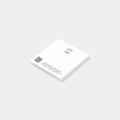 QR-Code für Unternehmen Website-Telefon Post-it Klebezettel (angewinkelt)