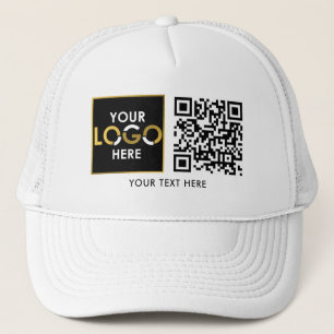 QR-Code für Unternehmen Werbegeschäft Truckerkappe