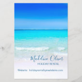 QR-Code für Urlaubsvermietung Ocean Beach Informat Flyer (Vorne)