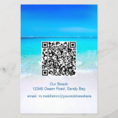 QR-Code für Urlaubsvermietung Ocean Beach Informat Flyer (Hinten)
