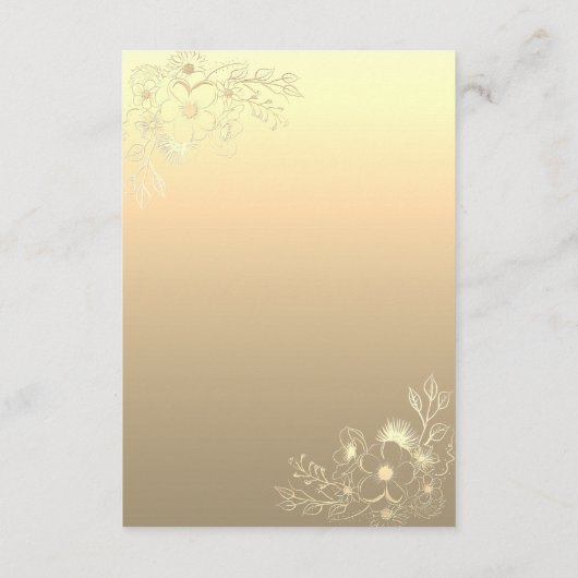 QR-Code für Vintage Goldhochzeiten Begleitkarte (Rückseite)