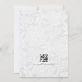 QR-Code für Vintage Hochzeitsszenarien Einladung (Rückseite)