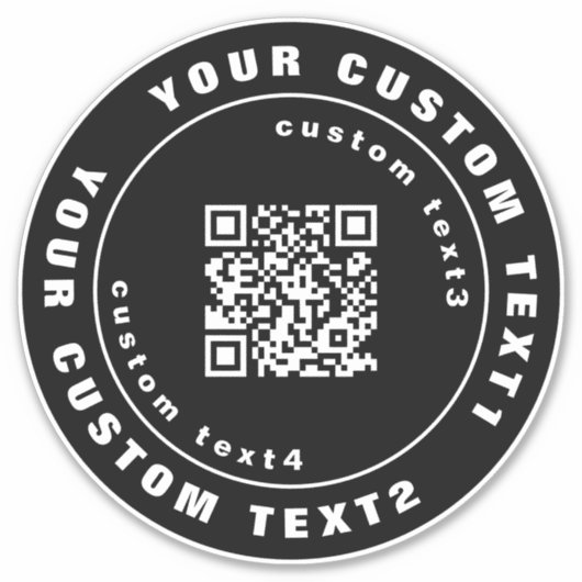 QR-Code für Vinyl, Business Car Window Bumper-Abze Aufkleber (Vorderseite)