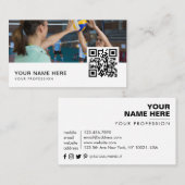 QR-Code für Volleyball-Coach Visitenkarte (Vorne/Hinten)